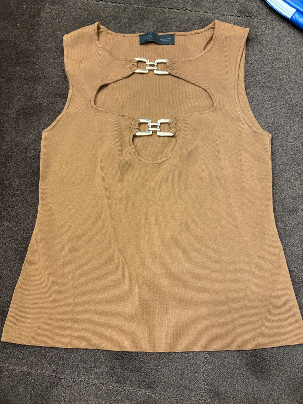 Brown Zara top size medium